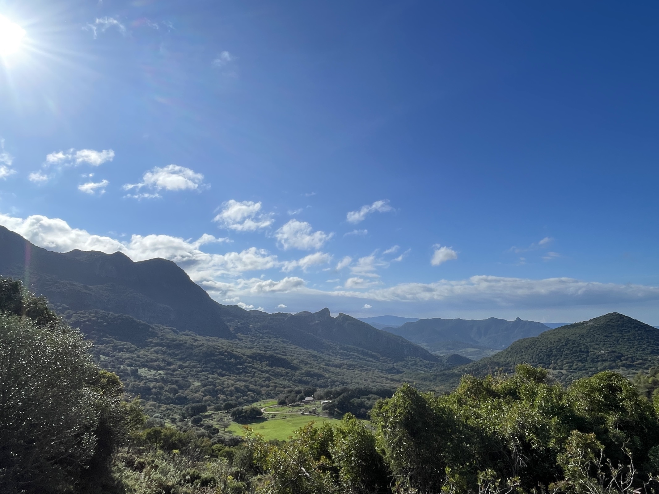 Setting off on the 40km birthday hike through the Sierra de Grazalema