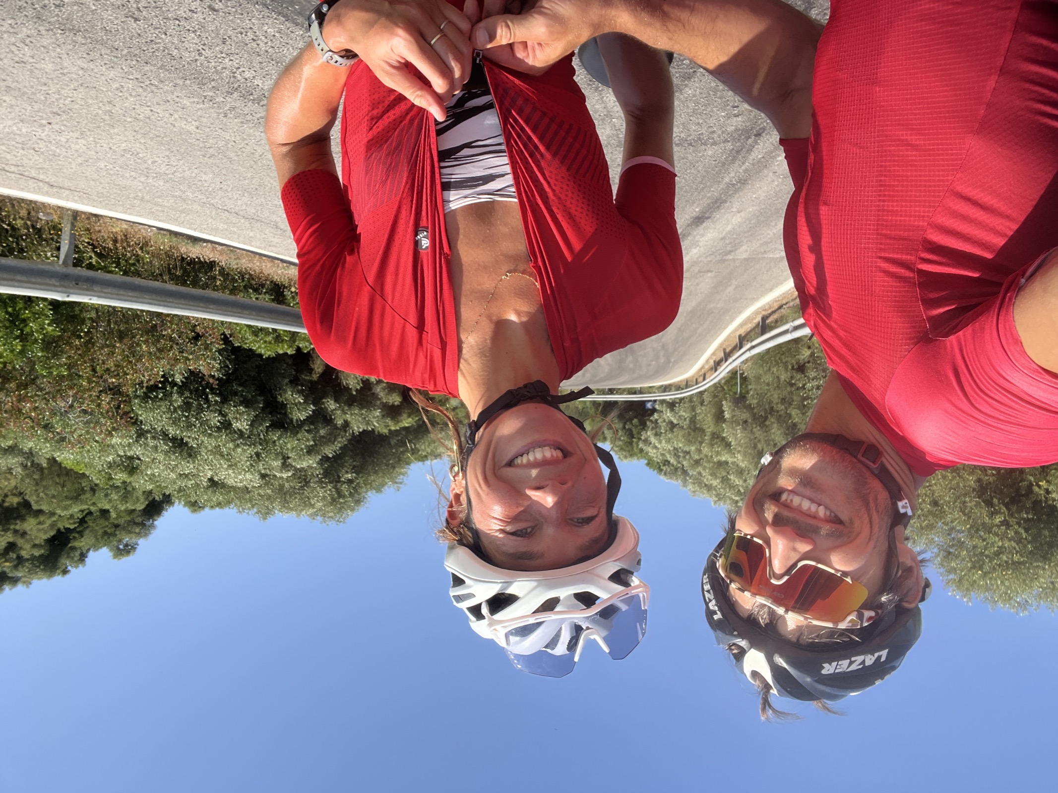 Cycling with Dickie near Cortes