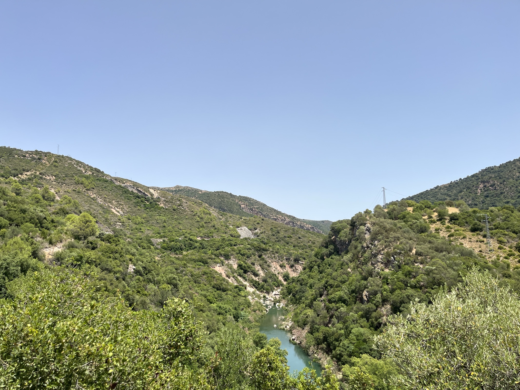 Wild swimming in one of the rivers around Cortes