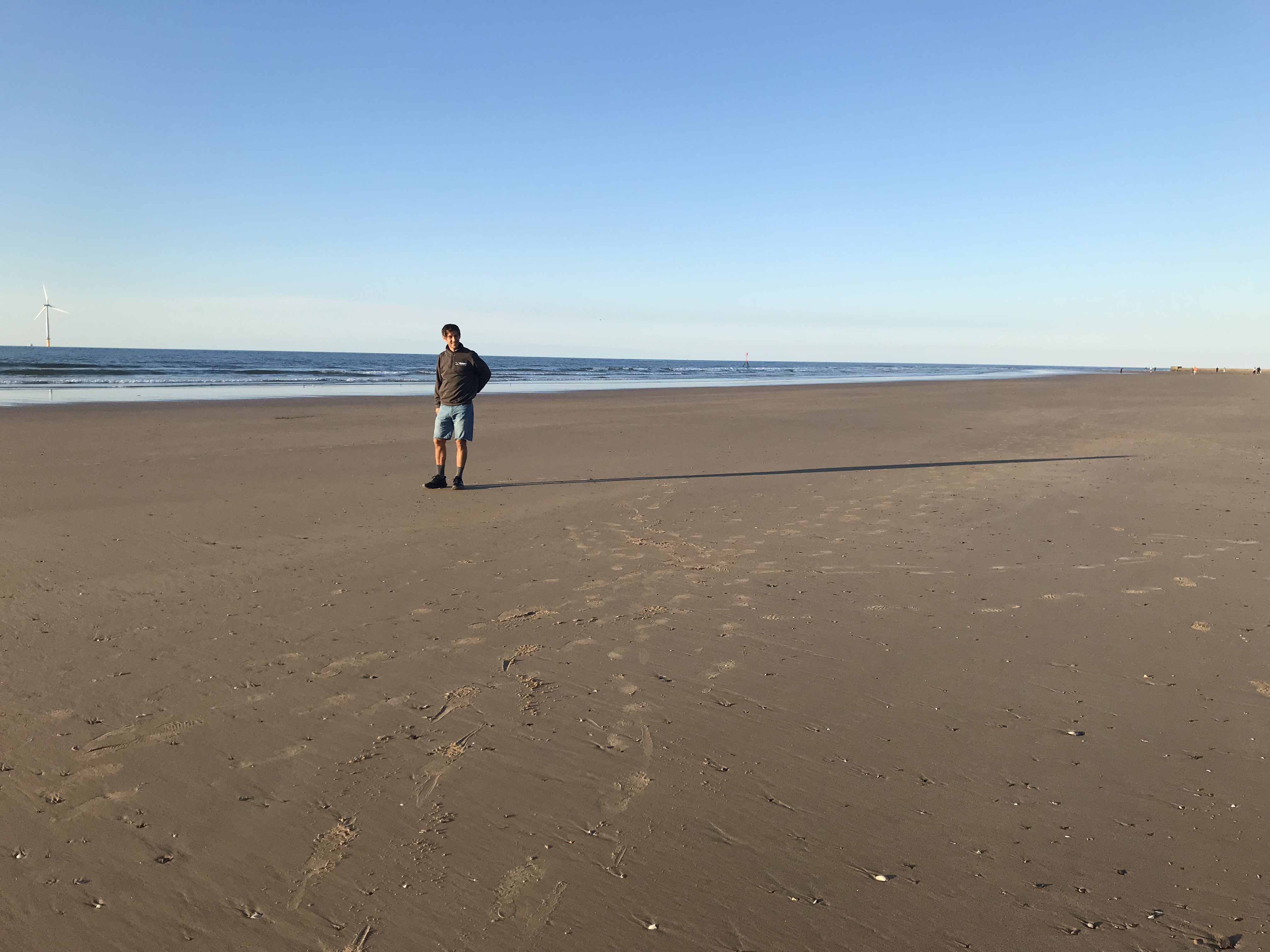 Some time ago, a stroll on Redcar beach