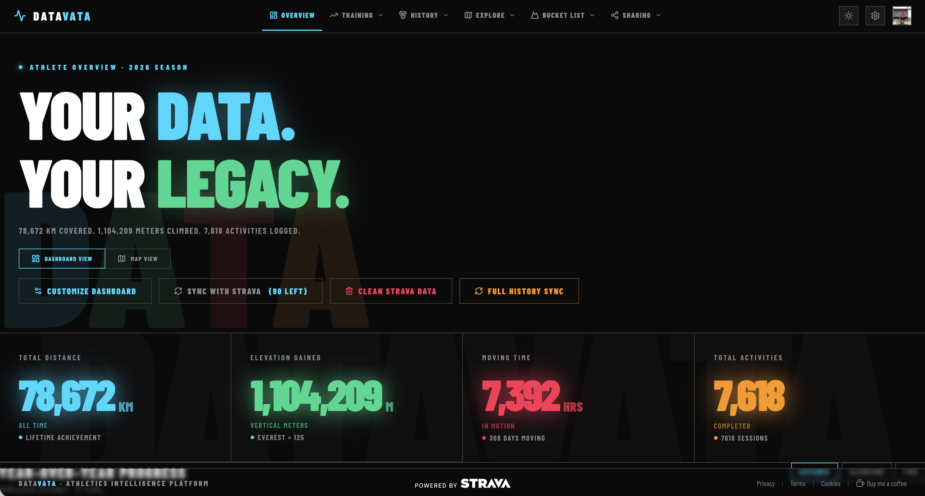 Datavata screenshot